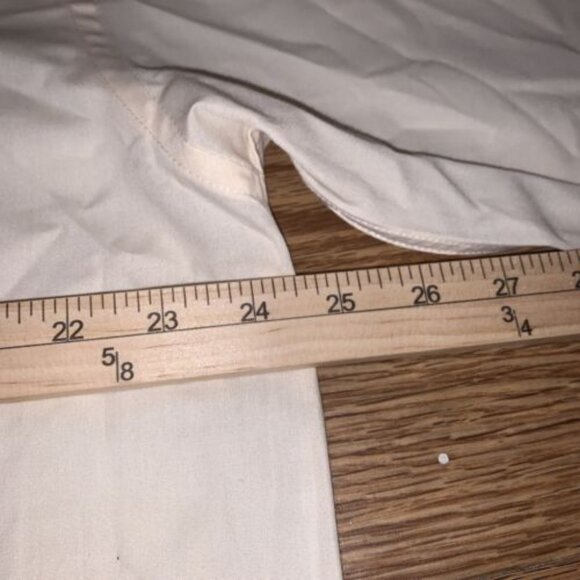 DANIEL ELLISSA New York Men's Pale Yellow Dress Shirt Long Sleeve 17.5 34-35 - Picture 7 of 9